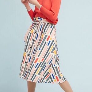 Anthropology Hutch Multicolor A-Line Skirt